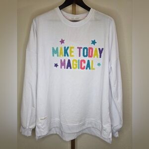 Simply Southern Women's White 'Make Today Magical' Sweatshirt